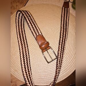 Daniel Cremieux bradied leather belt new size 34